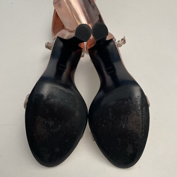 Alexander Wang Fabiana Sandal Pink Metallic Open Toe Ankle Strap Cape 37… - Picture 11 of 15